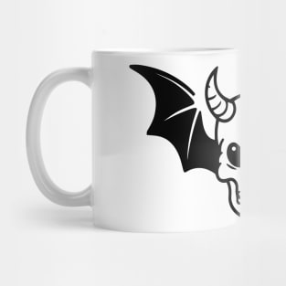 Skull with Horns and Wings Mug